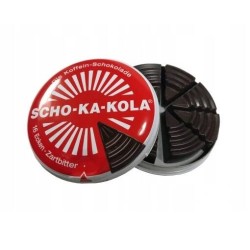 Scho-ka-kola Zartbitter - cukierki z czekolady gorzkiej z kofeiną 100g 