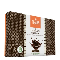 Trapa Bombonierka z czekoladkami z nadzieniem orzech laskowy 70% kakao bez glutenu 115g 