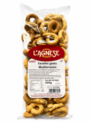 L'Agnese Tarallini Mediterraneo smak śródziemnomorski 300g przekąska 