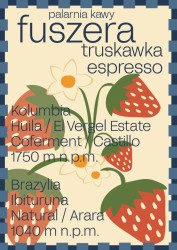 Fuszera KATO Truskawka espresso 100% Arabica  kawa ziarnista 250g   